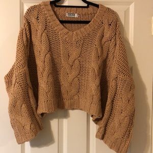 Chunky Boho Cable Knit Sweater